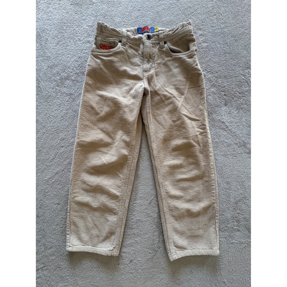 Empyre Tan Corduroy Pants Boys Size 24 Relaxed Straight Leg Skate Trousers